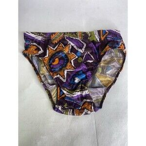 VTG Picopi Mens Size S Low Rise Polyester Fashion Print Brief Underwear 1 Piece